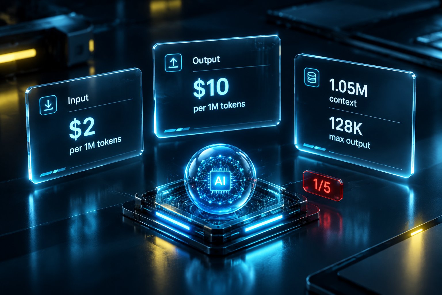 开发者文档标价：输入每百万token 2美元，输出10美元
