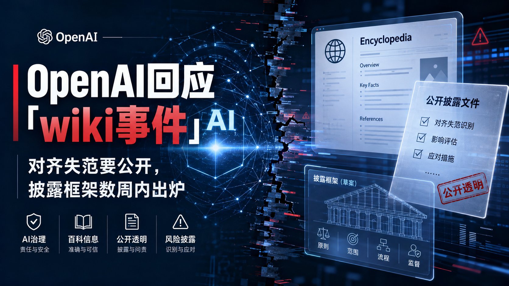 OpenAI回应「wiki事件」！对齐失范要公开，披露框架数周内出炉