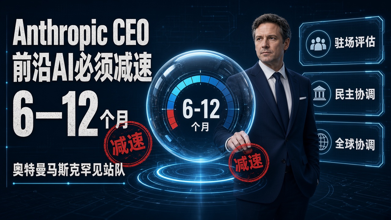 Anthropic CEO开炮：前沿AI必须减速！奥特曼马斯克罕见站队