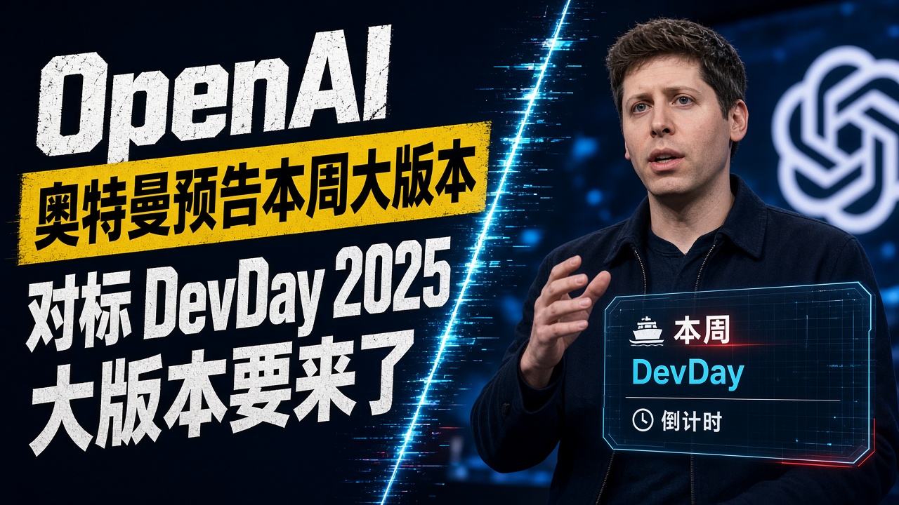 奥特曼预告本周大版本！OpenAI发布量对标DevDay 2025