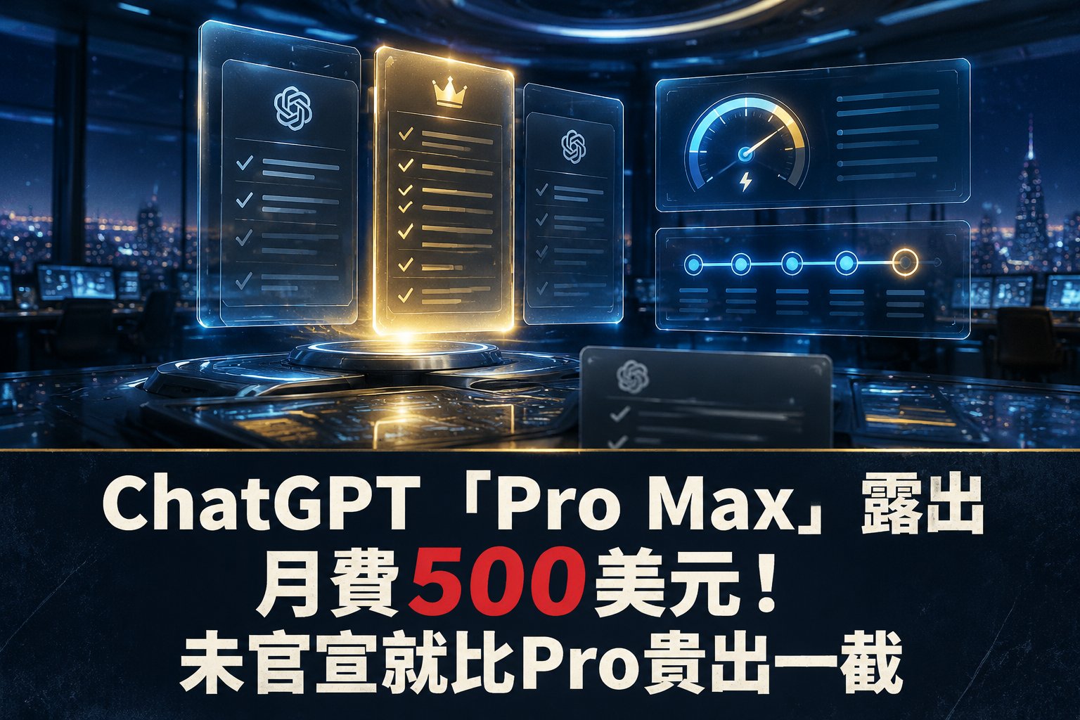 ChatGPT「Pro Max」露出，月费500美元！未官宣就比Pro贵出一截