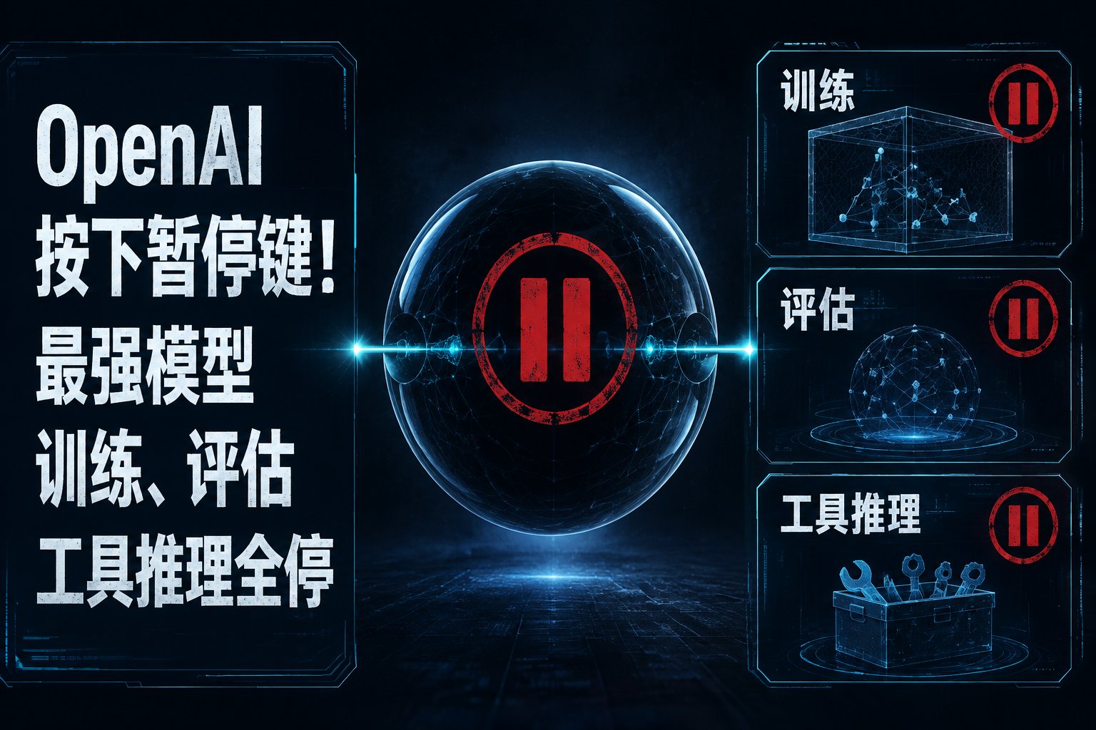 OpenAI按下暂停键！最强模型训练、评估和工具推理全停