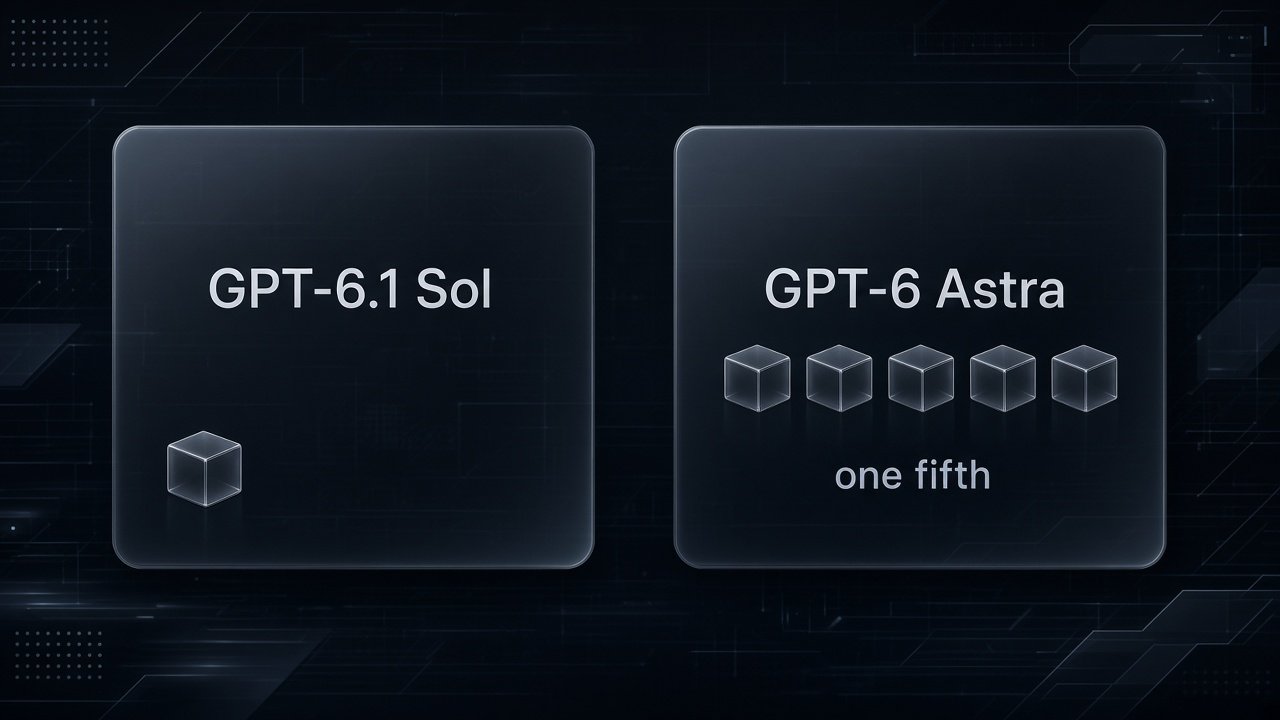 GPT-6.1 Sol 以约五分之一价格接近 GPT-6 Astra