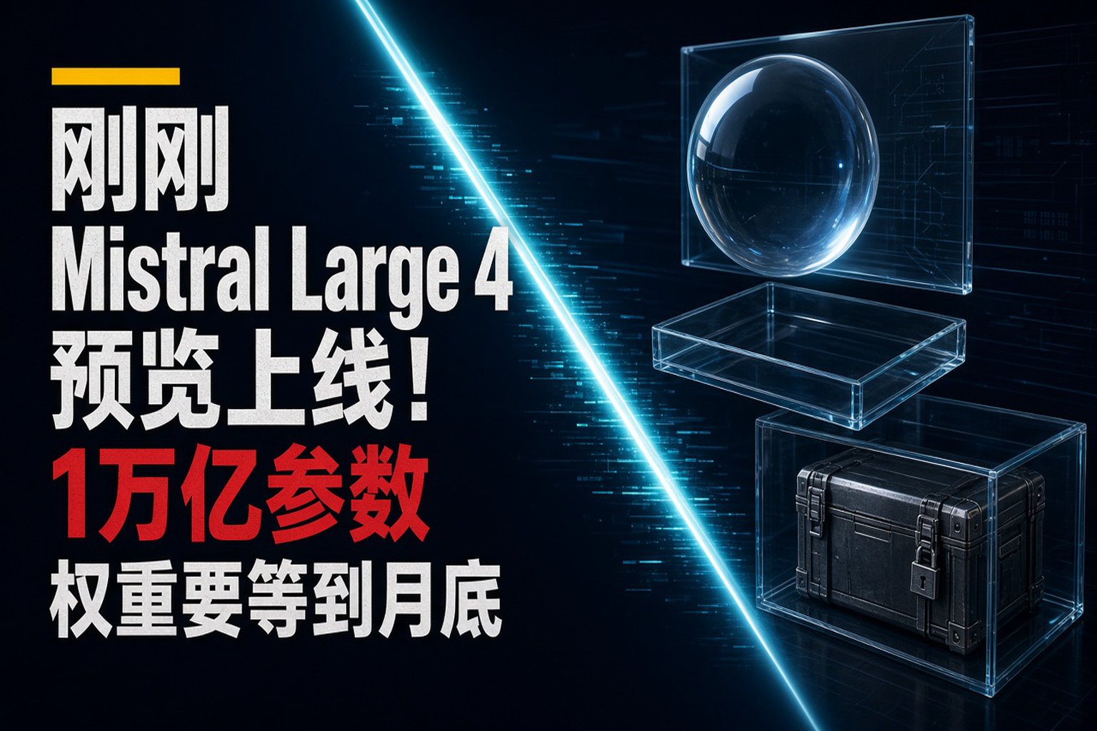 刚刚，Mistral Large 4预览上线！1万亿参数，权重要等到月底